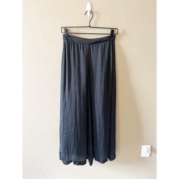 Zara Pants - Zara Black Semi Sheer Wide Leg Ankle Dress Pants